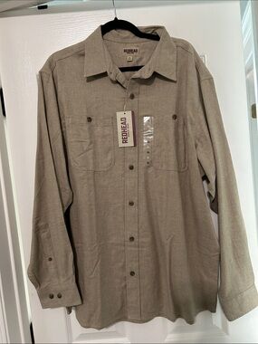 RedHead Men's Button-Up Shirt in Light Brown